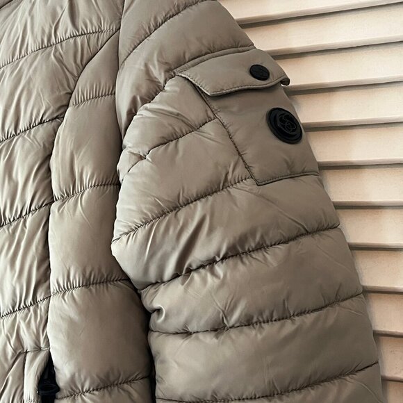NWOT Jessica Simpson hooded puffer parka jacket small women's grey - Picture 4 of 9